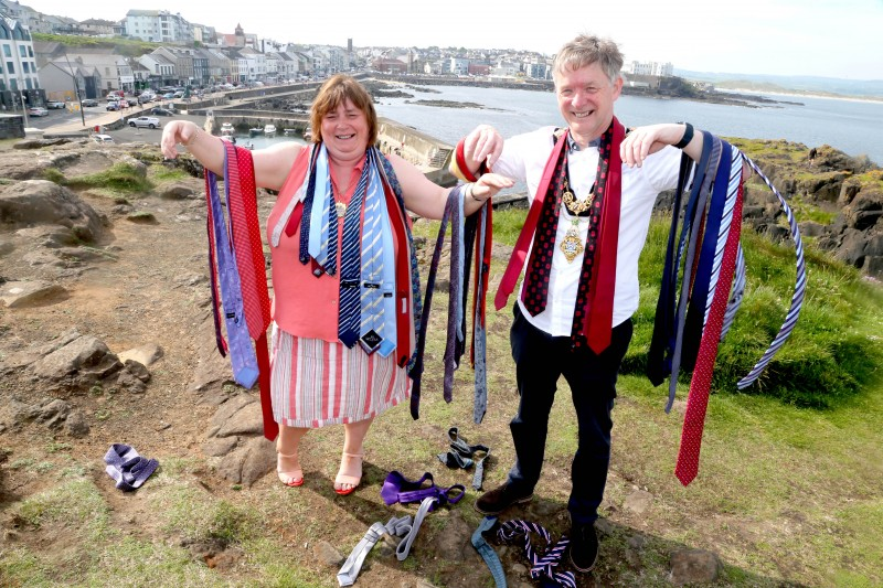 The Mayor of Causeway Coast and Glens Borough Council Alderman Mark Fielding is now preparing to hand over the chain of office, and pack away his colourful tie collection, as his term comes to an end.