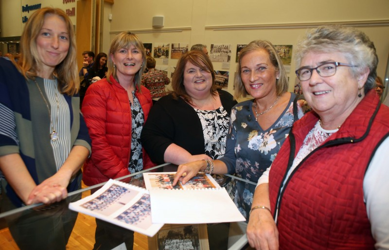 The exhibition in Ballymoney Museum showcasing the journey of the local school over three centuries is enjoyed by Linda Chestnutt, Marie Waide, Lorraine Tweed, Pauline Thompson and Margaret Wilson.