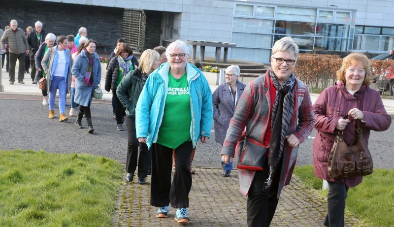Some of those who enjoyed a walk together as part of the official launch of the Move More scheme which took place at Causeway Coast and Glens Borough Council’s offices in Coleraine on Wednesday 5th March.