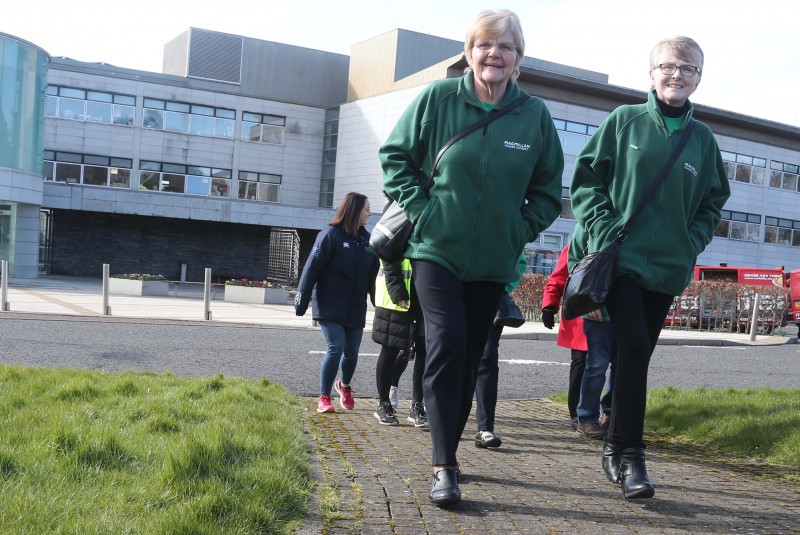 Guests show their support for Macmillan Cancer Support as they enjoy a walk together as part of the official launch of the Move More scheme which took place at Causeway Coast and Glens Borough Council’s offices in Coleraine on Wednesday 5th March.