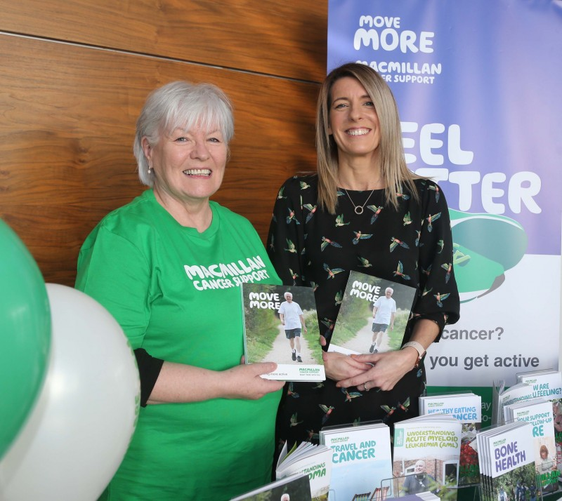 Causeway Coast and Glens Move More Co-ordinator Catherine Bell-Allen pictured with Move More participant Paula Mulholland at an event in Cloonavin to mark the official launch of the project in Causeway Coast and Glens.