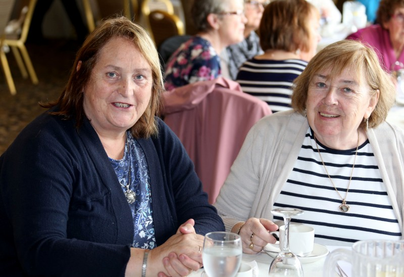 Kate Elliott and Kathleen Gillan pictured at the Neighbourhood Watch conference in The Royal Court Hotel in Portrush.