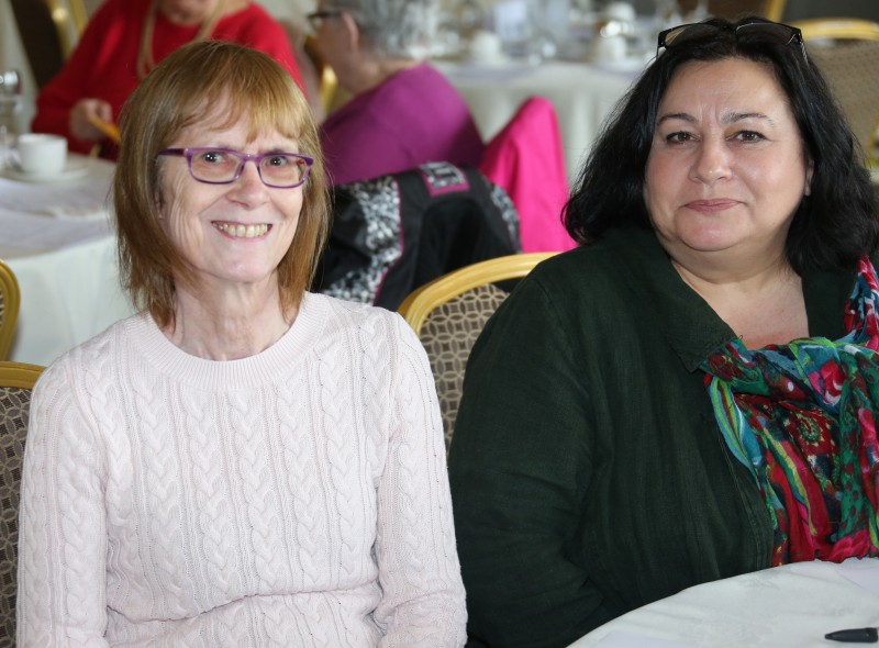 Patricia Kane and Frederique Wilcox pictured at the Neighbourhood Watch conference in The Royal Court Hotel in Portrush.
