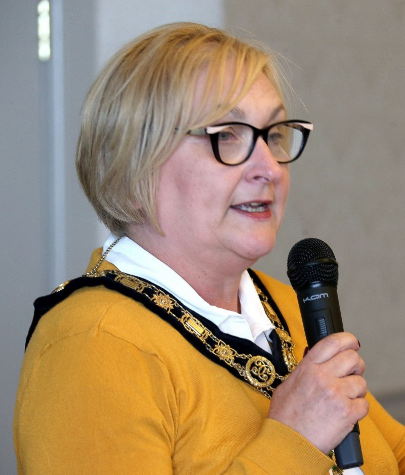 The Mayor of Causeway Coast and Glens Borough Council, Councillor Brenda Chivers pictured at the Neighbourhood Watch conference in The Royal Court Hotel in Portrush.