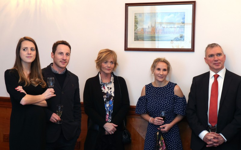 Rebekah Nevin, Stuart Nevin, Gillian Chambers, Elizabeth Chambers and Eric Chambers pictured at the event in Coleraine Town Hall.
