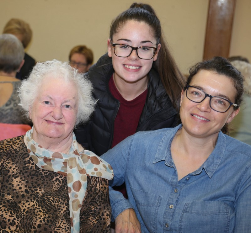 Pictured at the Aging Well event are Lynn Johnston, Maureen Christie and Kiera Donnelly.