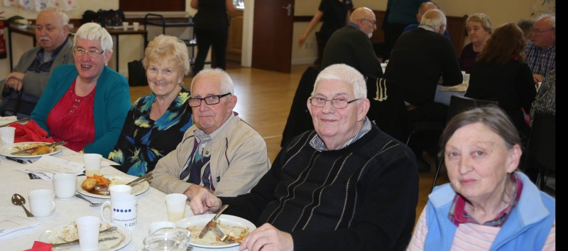 Members of the Evergreen Club pictured at the information event on Aging Well issues.