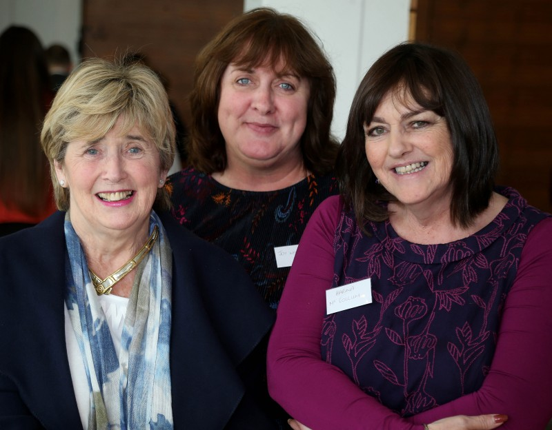 Alderman Maura Hickey, Joy Wisener and Karina McCollum pictured at the Peace IV programme launch.