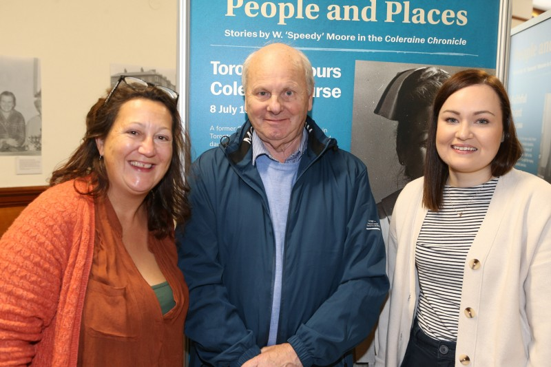Members of the public who attended the launch of Coleraine Museum’s new exhibition ‘People and Places’. The exhibition will be open until Saturday 9th December in Coleraine Town Hall.