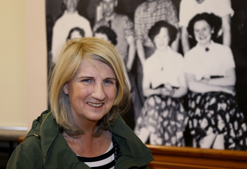 Carol Kennedy pictured at the opening of the new exhibition ‘Let Me Introduce You: A History of Dance Halls in the Causeway Area’ created by Causeway Coast and Glens Borough Council’s Museum Services and co-curator, Fran McCloskey.