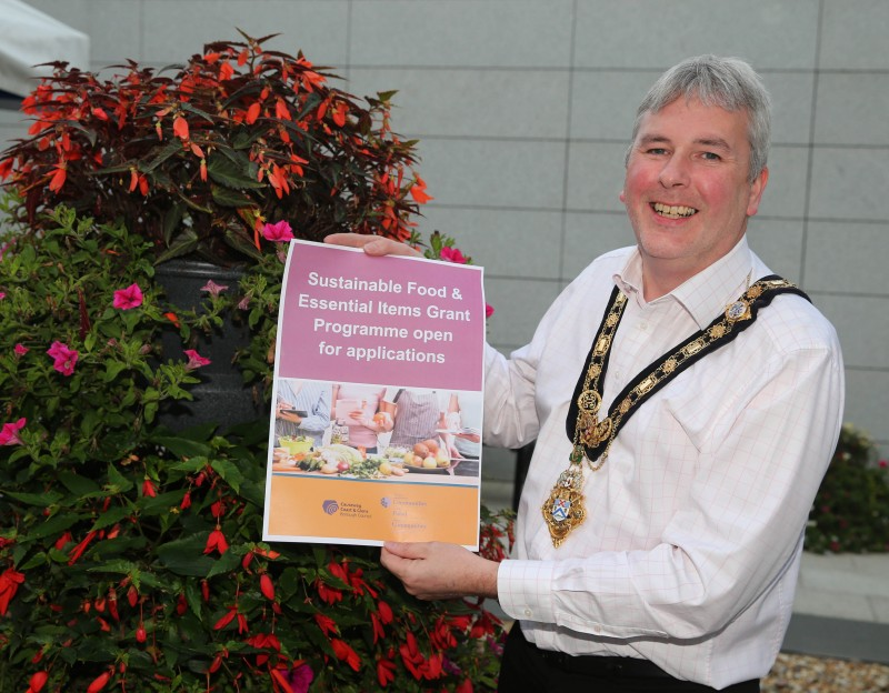 The Mayor of Causeway Coast and Glens Borough Councillor Richard Holmes is encouraging groups to apply to the new COVID-19 Sustainable Food and Essential Items Grant Programme