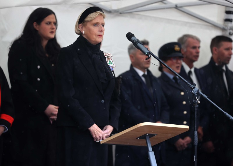 The Lord Lieutenant of County Londonderry, Mrs Alison Millar, pictured at the Accession Proclamation for County Londonderry held in Coleraine on Sunday 11th September 2022.