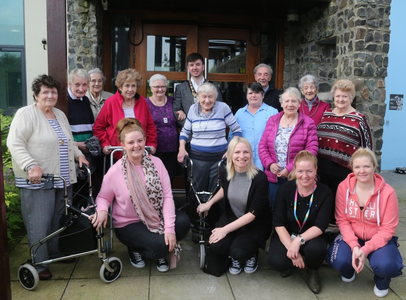 The Mayor of Causeway Coast and Glens Borough Council, Councillor Sean Bateson pictured at the recent screening of ‘The Quiet Man’ at Flowerfield Arts Centre in Portstewart with members of Rosebrook House in Coleraine.