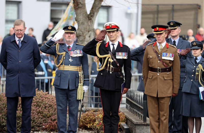 Pictured during the Freedom of the Borough event held in Limavady on Friday.