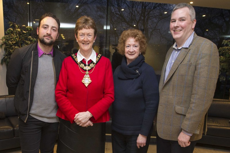 The Mayor of Causeway Coast and Glens Borough Council, Councillor Joan Baird OBE, pictured with Gaetano Bonora and Cliodhna Rae from La Dolce Vita Ltd and Councillor Richard Holmes.
