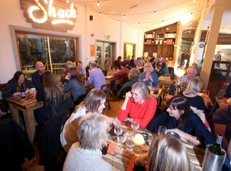 A busy evening at Harry’s Shack during Causeway Coast and Glens Restaurant Week.