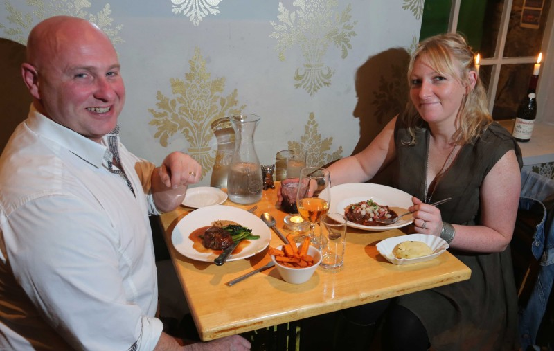 Janet and Jason Bonnar pictured in Tartine during Causeway Coast and Glens Restaurant Week.