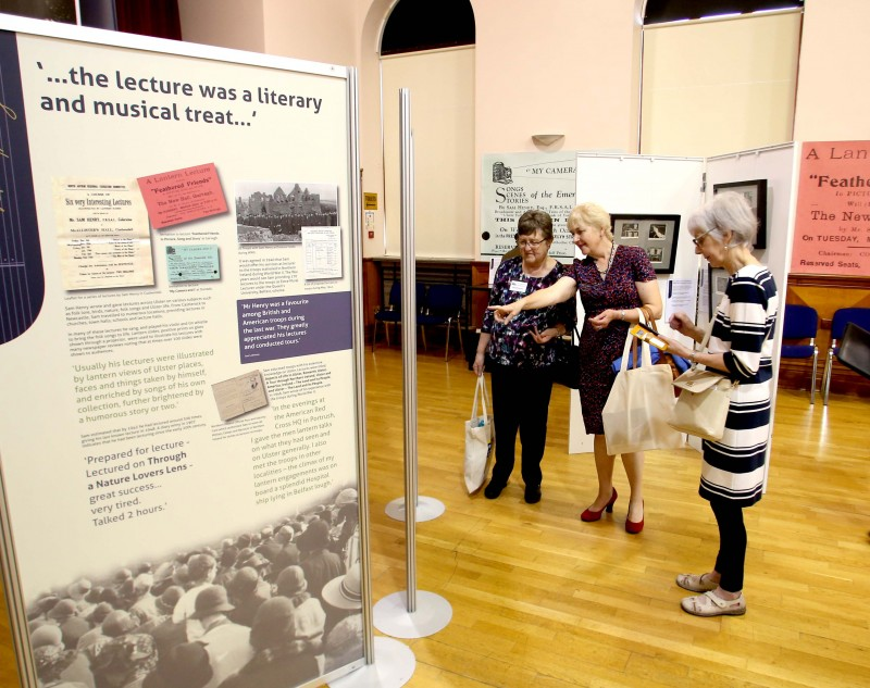 Pictured at the launch of the ‘Sam Henry: Culture Connects’ exhibition at Ballymoney Museum.