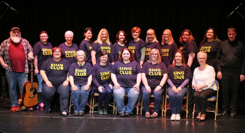The Sing Club Community Choir pictured after their performance in Roe Valley Arts and Cultural Centre, Limavady.