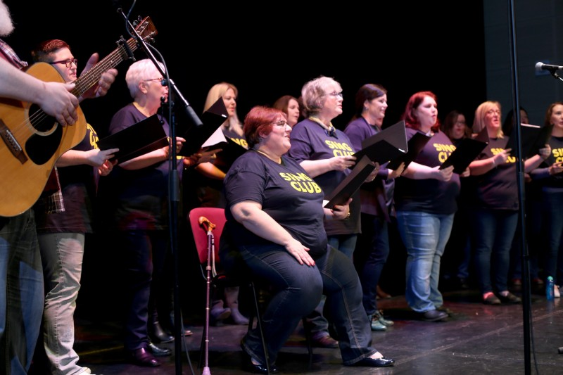 The Sing Club Community Choir pictured at their performance in Roe Valley Arts and Cultural Centre, Limavady.