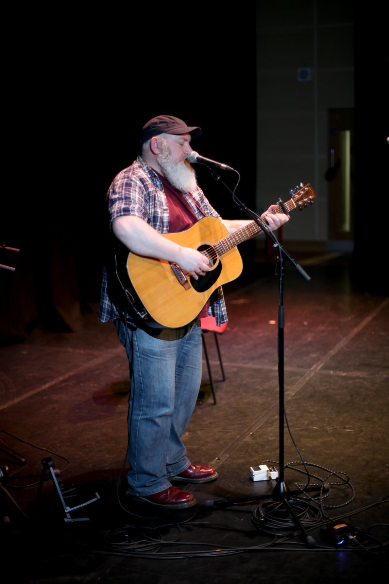 Local singer Paddy Nash who performed with The Sing Club Community Choir at Roe Valley Arts and Cultural centre.