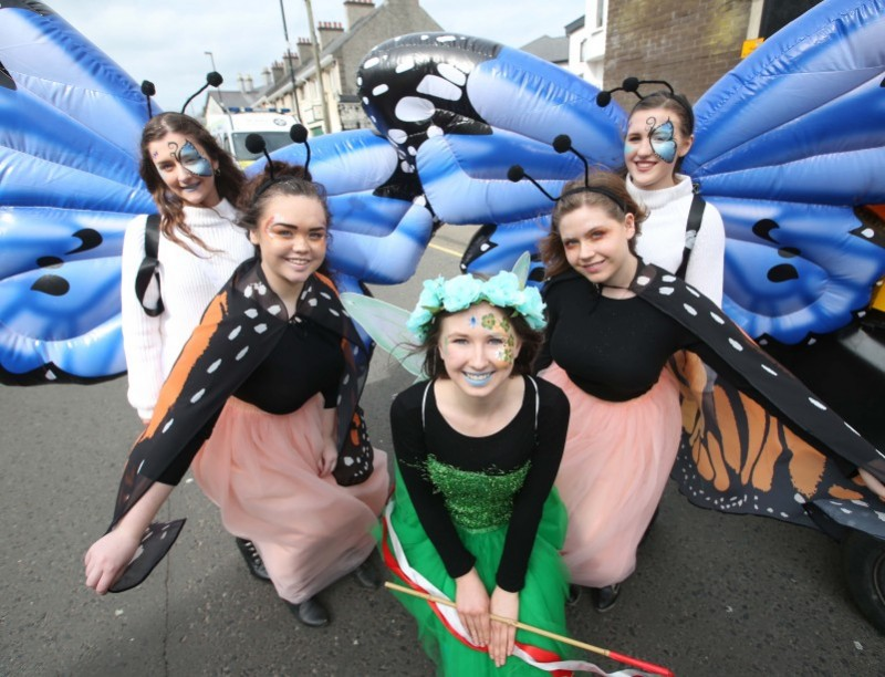 Pictured are some of the street performers who entertained the crowds at Ballymoney Spring Fair.