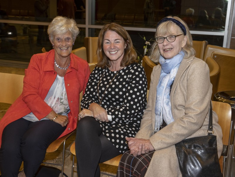 Nuala Fisher, Vivien McMaster and Moira McKay pictured in Cloonavin at a reception for St Vincent de Paul volunteers.