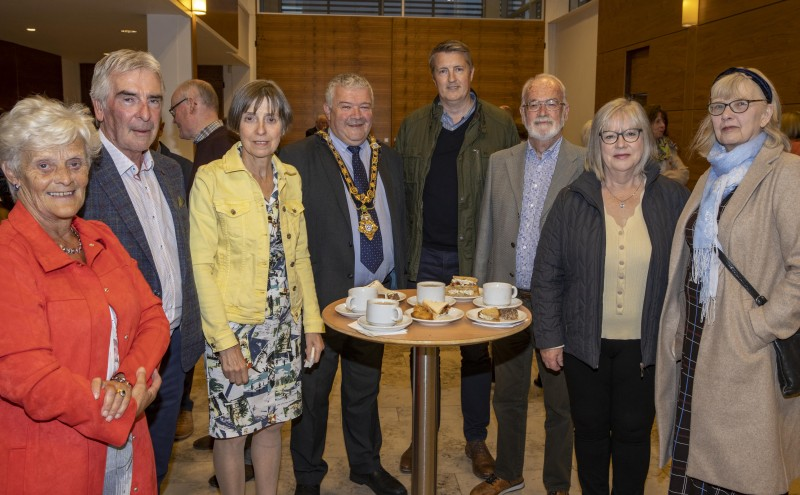 Representatives from local St Vincent de Paul Conferences pictured in Cloonavin with the Mayor of Causeway Coast and Glens Borough Council Councillor Ivor Wallace