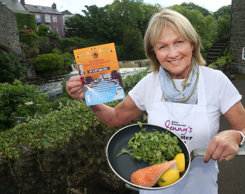 Jenny Bristow will bring her unique style to the cookery theatre at the Bushmills Salmon and Whiskey Festival.