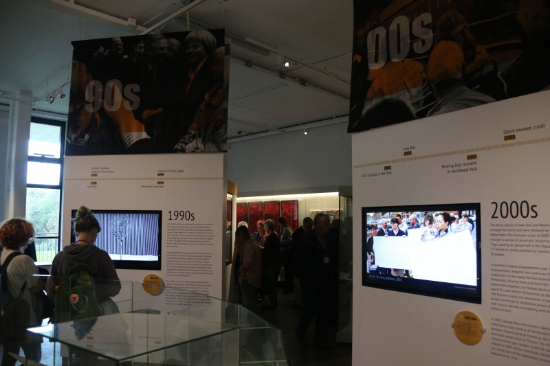 A section of the exhibition which looks at the Post-Conflict period.
