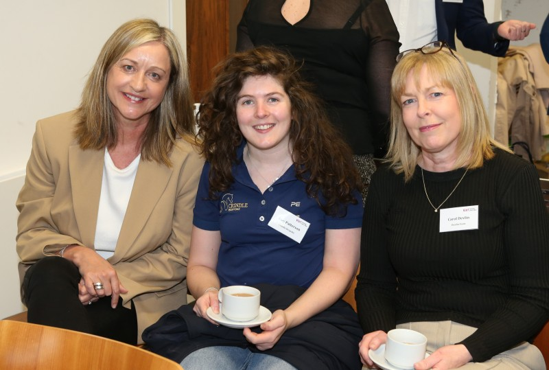 Attendees at Council’s recent Tourism event for business included, Sharon Scott Taste Causeway, Amy Patterson of Crindle Bespoke and Carol Devlin representing Dunfin Farm. The group are pictured seated at the event.