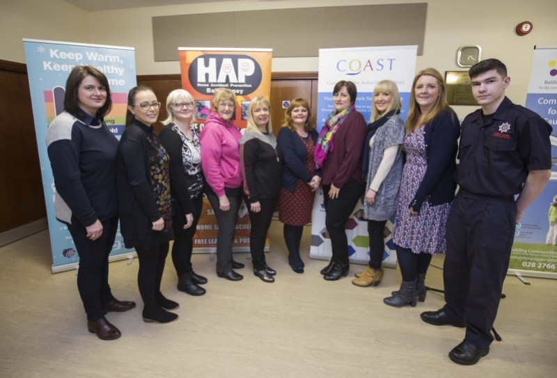 1.Pictured at the Winter Well event in Coleraine are Joanne Collinson, Bronagh Mc Fadden, Community Navigator for Older People, Paula Meenan, Marie Mitchell, Arthritis Care, Judith Laverty, PSNI Crime Prevention Officer, Valerie McKeary, Gwyneth Peden, Rachel Wauchope, Causeway Coast and Glens Borough Council, Jenna Allen, COAST and Rhys Quigley, Northern Ireland Fire and Rescue Service.