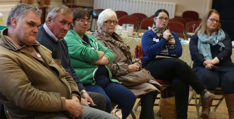 Pictured are participants from community organisations who attended the Inspiring Ideas workshop in Ballymoney Town Hall recently.