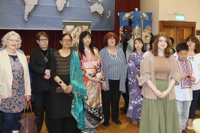 Guests and participants at the launch of ‘A World of Stories’ exhibition