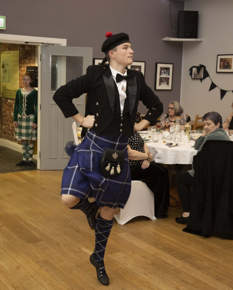The Burns Night event in Limavady included performances from Sollus Highland Dancers.