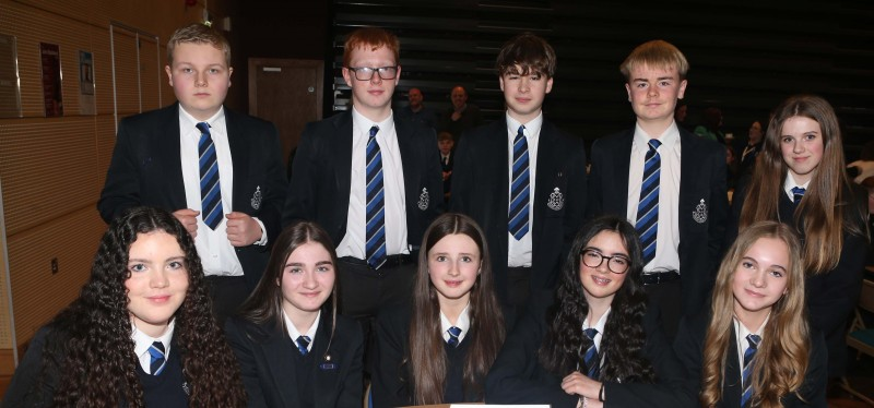 Pupils from Limavady Grammar who attended the Digital Youth final.