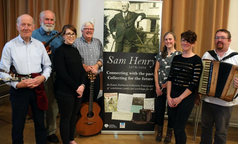 The Scad the Beggars group pictured with Sarah Carson from Causeway Coast and Glens Borough Council's Museums Service and Gemma Reid from Quarto.