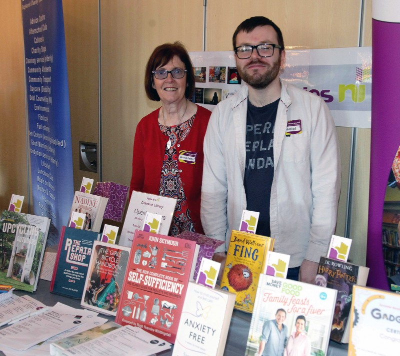 Bernadette Kennedy and Daniel McCurdy from Libraries NI.