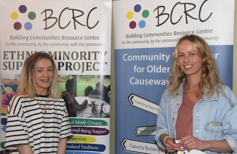 Ciara Forsythe BCRC Community Navigator for Older People Causeway and Marzena Kepska, BCRC Ethnic Minorities Support Project.