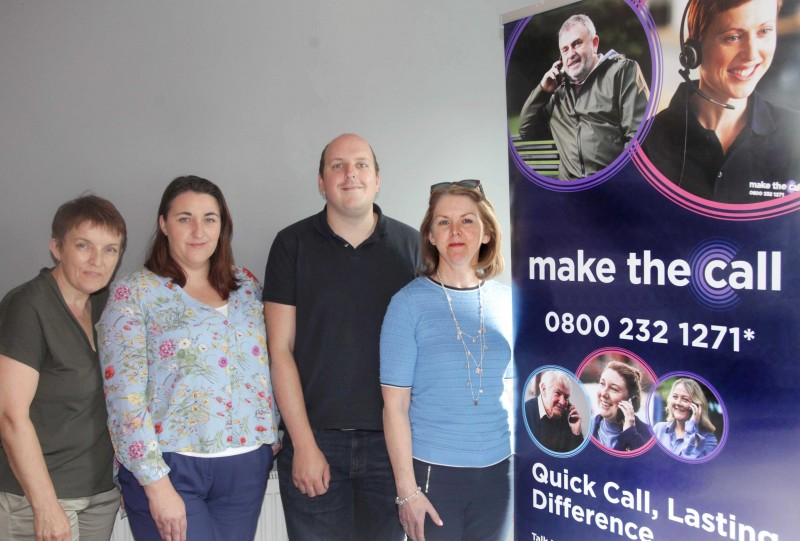 Stewart Alcorn from Make the Call is joined by Gabrielle Quinn and Suzanne Fol from the Community Development Team and Bebhinn McKinley, Community Planning Officer, Causeway Coast and Glens Borough Council.