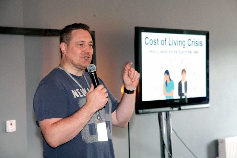 Ricky Wright, Vineyard Compassion who hosted the Cost of Living Crisis Information Event on 27th June.