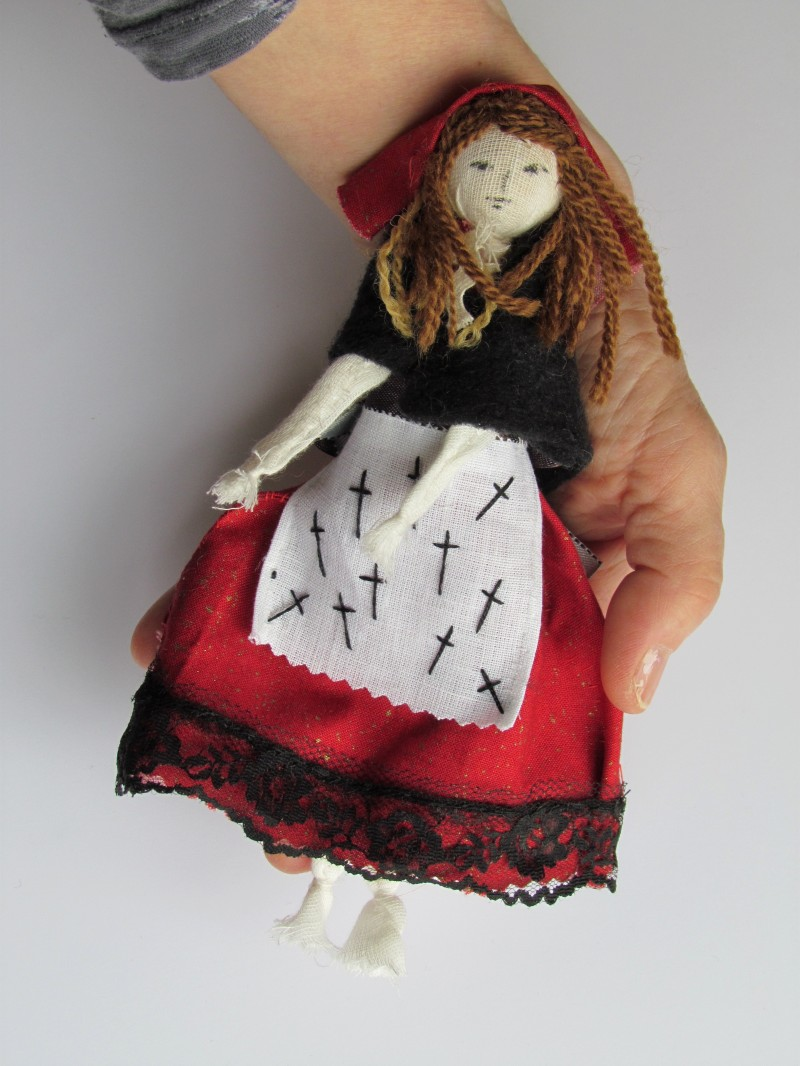 A doll made by Eileen Harrisson, Wales.