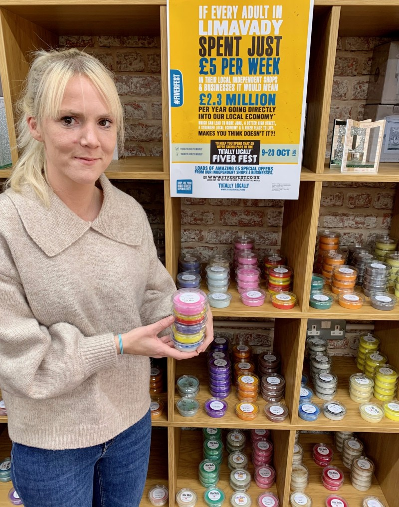 Terri-Lee from Wee Smellys are offering 5 melts for £5 during Totally Locally Fiver Fest from 9th to 23rd October