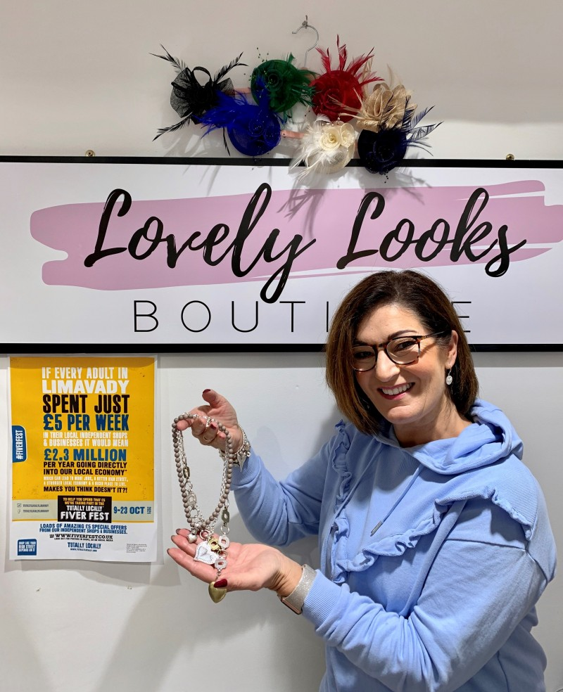 Pick out a special £5 gift from Lovely Looks in Limavady during Fiver Fest from March 12th - 26th.