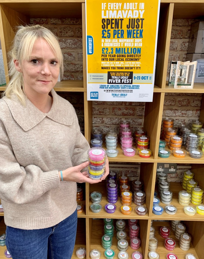 Terri Lee from Wee Smellies is looking forward to sharing her £5 special offers with you during Fiver Fest in Limavady from March 12th - 26th.