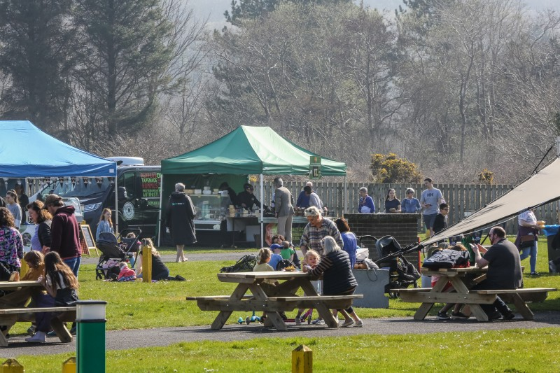 The sunny weather added to the atmosphere as families and friends enjoyed the inaugural Great Outdoors Festival.