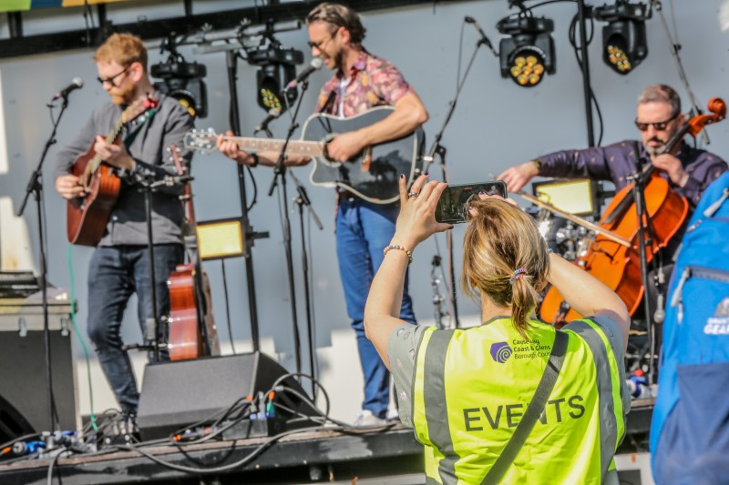 Live entertainment took place on the main stage during Causeway Coast and Glens Borough Council’s first Great Outdoors Festival at Benone.