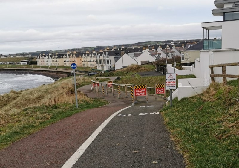 Improvements made to safeguard users at Blackrock Path in Portrush.
