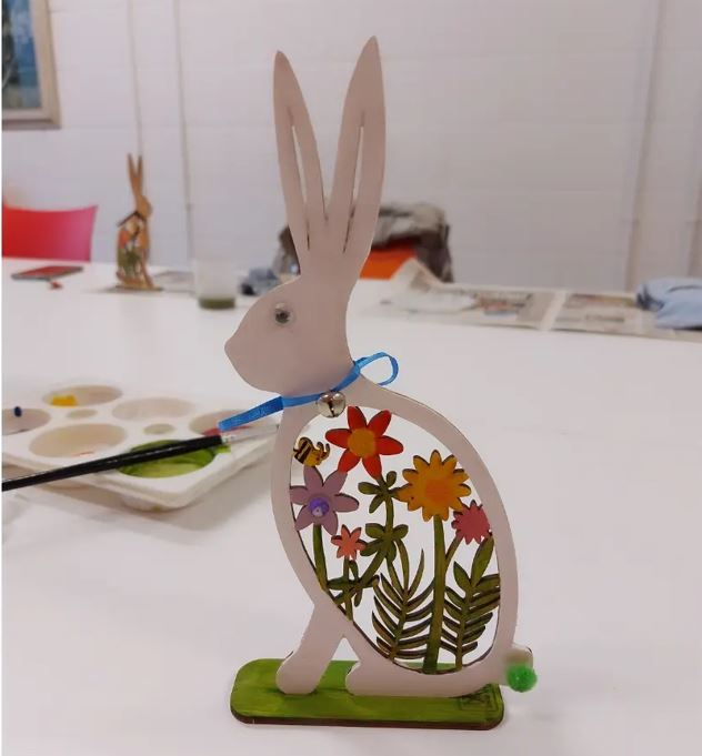 Christina Smyth will be making wooden Easter Bunnies for children aged between eight and 11