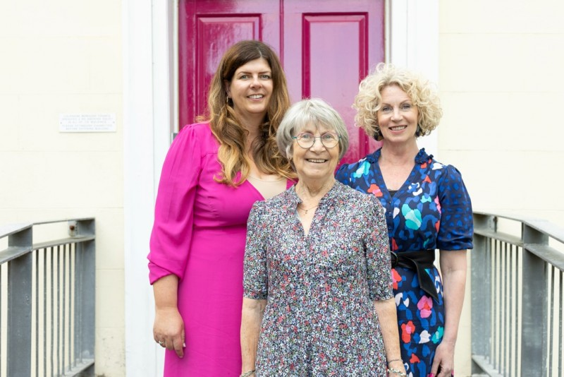Flowerfield Arts Centre recently hosted a showcase event featuring the crafts, stories and songs of creatives taking part in the Northword Storytagging Project. Pictured L-R are: Artist Michelle McGarvey, Textile Artist and fashion designer Angela Turkington, and Storyteller Kate Murphy.